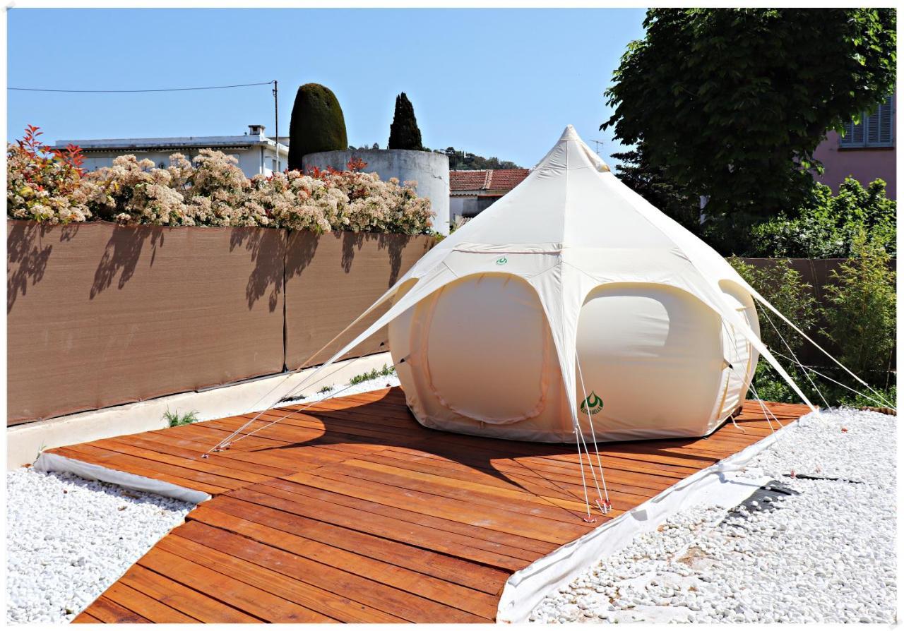 Superbe Glamping Avec Terrasse Privative 5Min Mer Cannes Luaran gambar